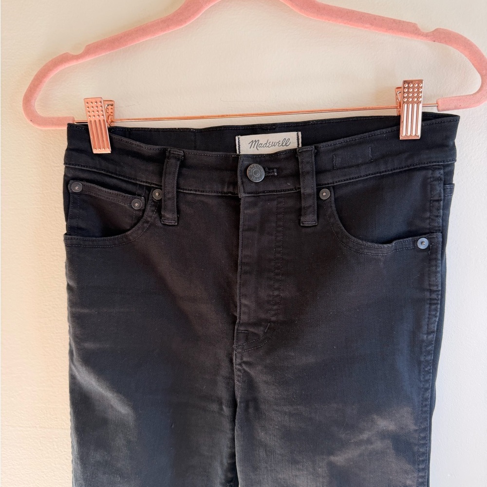 Madewell Women's High Rise Skinny Black Jeans